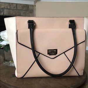 Kate Spade tan,cream,black shoulder purse